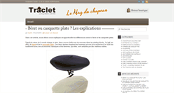 Desktop Screenshot of chapeau-traclet.com