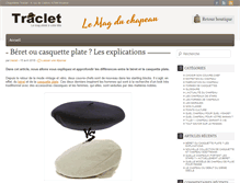 Tablet Screenshot of chapeau-traclet.com